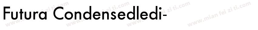 Futura Condensedledi字体转换